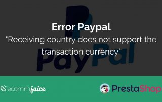 Error Paypal Receiving country does not support the transaction currency